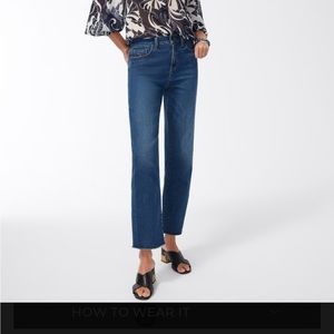 Chico’s size 2/ reg 12 high rise straight leg crop